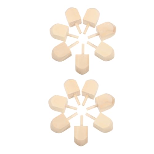 TOYANDONA 20 Stück Kleine Holz Dreidel für Chanukka Naturbelassene Unlackierte Holz DIY Bastelspielzeug Hoher Griff Traditionelle Festdekoration und Spielspaß TOYANDONA 20 Stück Kleine Holz Dreidel für Chanukka Naturbelassene Unlackierte Holz DIY Bastelspielzeug Hoher Griff Traditionelle Festdekoration und Spielspaß von TOYANDONA
