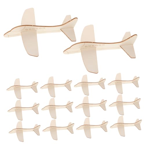 TOYANDONA 20 Stück Kreatives Malen von Mini Holzflugzeugen für Robuste Tragbare Bastelmodelle für Schule und Reisen TOYANDONA 20 Stück Kreatives Malen von Mini Holzflugzeugen für Robuste Tragbare Bastelmodelle für Schule und Reisen von TOYANDONA