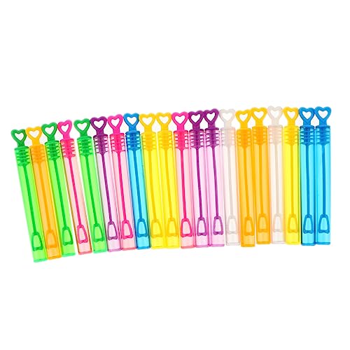 TOYANDONA 20 Stück Leere Flaschen Mit Selbstgemachten Seifenblasen Seifenblasenstäbe Für Badespielzeug Ballon Raketenspielzeug Elektrische Bunte Mini Seifenblasen Für Draußen Kleine von TOYANDONA