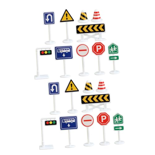 TOYANDONA 20 Stück Mikro-Verkehrsschild Straßenband Mini-verkehrskegel-Modell Straßenwarnzeichen Frühpädagogisches Verkehrsschilder Für Verkehrszeichen Spiel Abs TOYANDONA 20 Stück Mikro-Verkehrsschild Straßenband Mini-verkehrskegel-Modell Straßenwarnzeichen Frühpädagogisches Verkehrsschilder Für Verkehrszeichen Spiel Abs von TOYANDONA