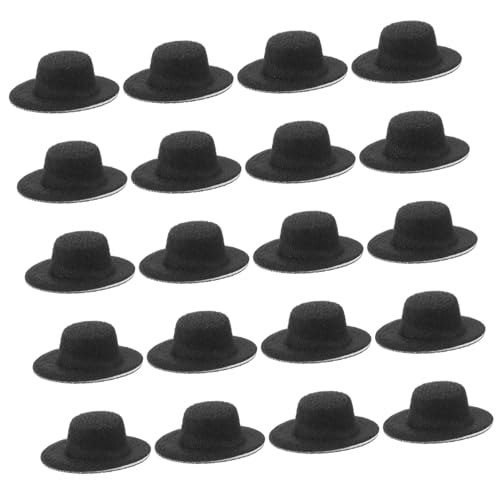 TOYANDONA 20 Stück Mini Hüte Schneemann Für Erwachsene Glitzernd Winzige Miniaturhüte Mini Weihnachtshüte Weiche Kopfbedeckung Fröhliches DIY Bastelzubehör Zufällige Farbe von TOYANDONA