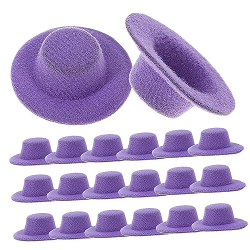 TOYANDONA 20 Stück Mini-jazzhut Mini - Für Rosa Kinderspielzeug Miniatur Puppe Hüte Mini- Party Spielzeughüte Winzige Hüte Mini-Sachen Stroh Violett Stoff TOYANDONA 20 Stück Mini-jazzhut Mini - Für Rosa Kinderspielzeug Miniatur Puppe Hüte Mini- Party Spielzeughüte Winzige Hüte Mini-Sachen Stroh Violett Stoff von TOYANDONA