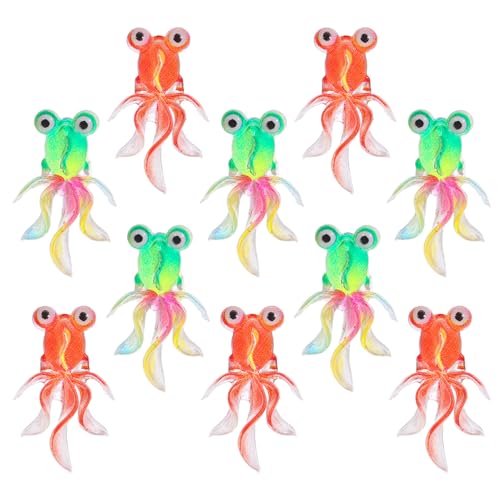 TOYANDONA 20 Stück Miniatur Fischfiguren Mini Goldfisch Dekoration Puppenhaus Aquarium Zubehör Goldfisch Statue Aus Kunstharz von TOYANDONA