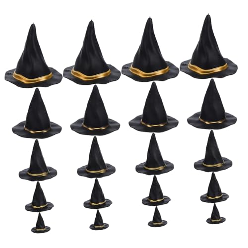 TOYANDONA 20 Stück Miniatur Hexenhüte Halloween Bastelset für DIY Schwarz für Puppen und Party Dekorationen TOYANDONA 20 Stück Miniatur Hexenhüte Halloween Bastelset für DIY Schwarz für Puppen und Party Dekorationen von TOYANDONA