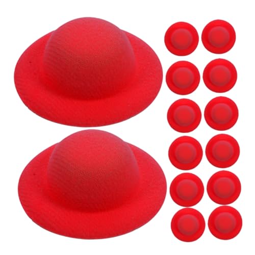 TOYANDONA 20 Stück Miniatur Strohhüte Rot Leichte Mini Hüte für Puppen Bastelzubehör Geflochtene Mini Sombrero Caps für DIY Puppenhausdekoration Partyspielzeug TOYANDONA 20 Stück Miniatur Strohhüte Rot Leichte Mini Hüte für Puppen Bastelzubehör Geflochtene Mini Sombrero Caps für DIY Puppenhausdekoration Partyspielzeug von TOYANDONA