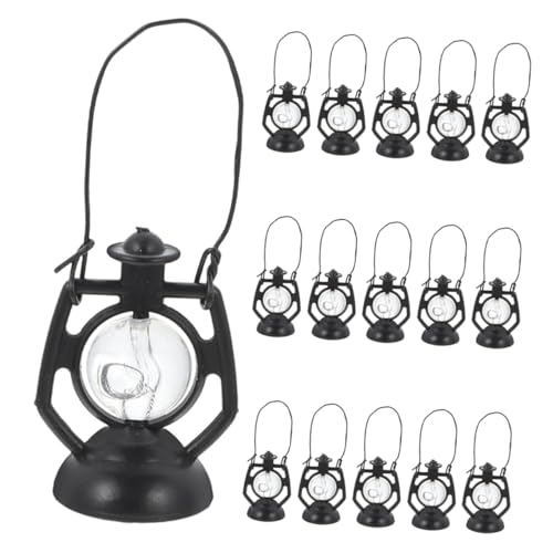 TOYANDONA 20 Stück Miniature Kerosinlampen Vintage Mini Laternen für Puppenhaus Dekoration Kleine Hängende Lampen für Mikrolandschaften und Bastelprojekte Leicht und Tragbar von TOYANDONA