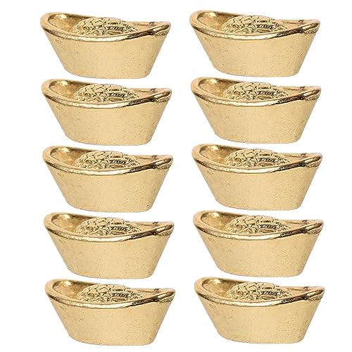 TOYANDONA 20 Stück -Modell klein Miniatur-Zeug Puppe Miniaturen Mini- LED winziges Goldbarrenhandwerk Mini- -Hausdekorationen DIY zubehör Mini- - Papier Golden von TOYANDONA