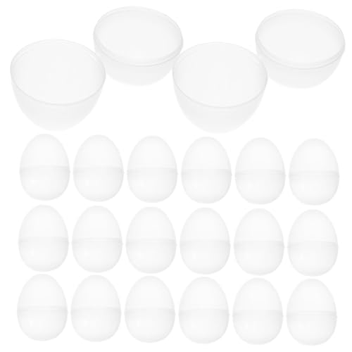 TOYANDONA 20 Stück Osterei-Blindkastenspielzeug plastikenten easter 0stergeschenke osterngeschenk Eierbox Eierspielzeug Spender Befüllbare Eierornamente osterparty versorgung Transparent von TOYANDONA