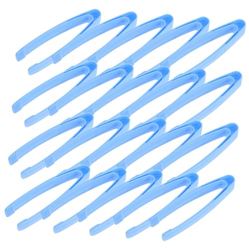 TOYANDONA 20 Stück Pinzettenspielzeug Zange Vorschulspielzeug Farbig Pinzette Für Groß Basteln Kinderspielzeug Fangen Lernspielzeug Für Kleinkinder Kinderpinzette Motor Plastik Blue von TOYANDONA