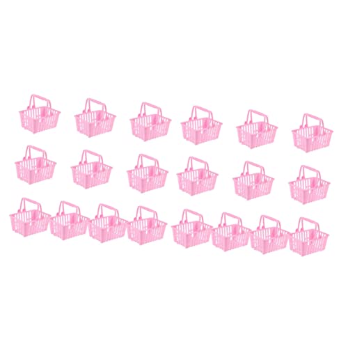 TOYANDONA 20 Stück Puppen Einkaufskorb Kleiner Korb Aufbewahrungskorb Simulations Einkaufskorb Kinderkorb Mini Korb Körbe Für Kinder Handkörbe Mini Einkaufskörbe Kinderhaus von TOYANDONA