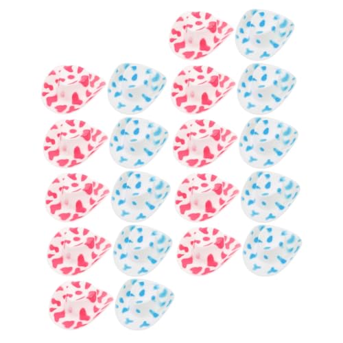 TOYANDONA 20 Stück Puppen-Topper weihachtsdeko weihnchtsdeko puppenhauszubehör Geburtstagsgeschenke weinachtendecor kleine Hüte zum Basteln Mini-Hut Minihüte zum Basteln Miniaturhut Plastik von TOYANDONA