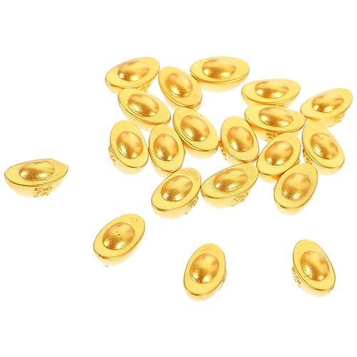 TOYANDONA 20 Stück Puppenhaus Mini Gold Ornament Puppenhaus Rollenspiel Ornament TOYANDONA 20 Stück Puppenhaus Mini Gold Ornament Puppenhaus Rollenspiel Ornament von TOYANDONA