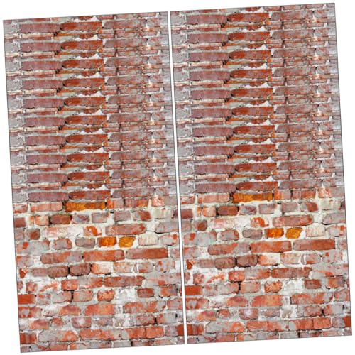 TOYANDONA 20St Puppenhaus-Wandaufkleber Bodenbelag für Miniaturhäuser Puppenhaus-Bodenfliese wandtapete Schlafzimmer Wallpaper for Bedroom Vintage-Tapete Hintergrund Puppenhaus-Tapete 10cm von TOYANDONA