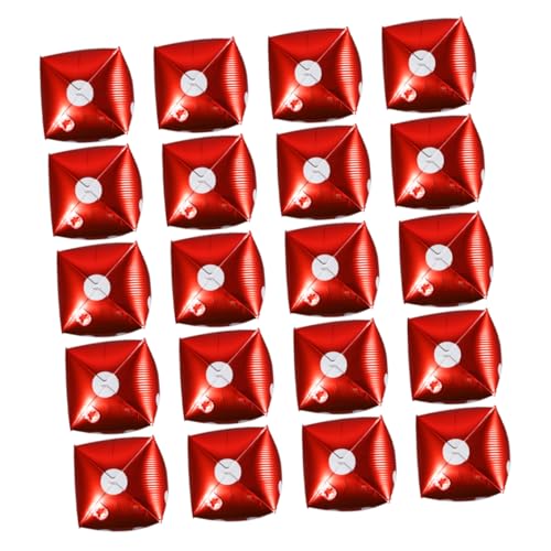 TOYANDONA 20 Stück Quadratische Folienballons aus Aluminium für Männer Partydekoration für Geburtstagsfeiern und Festlichkeiten von TOYANDONA
