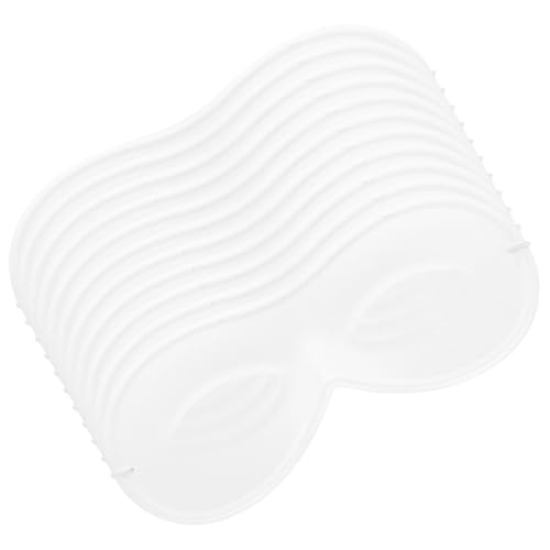 TOYANDONA 20 Stück Selbst Bemalbare Pvc-Beflockungsmasken – Weiße Kindermasken Mit Elastischen Seilen Für Karneval Silvesterpartys Und Kunsthandwerk von TOYANDONA