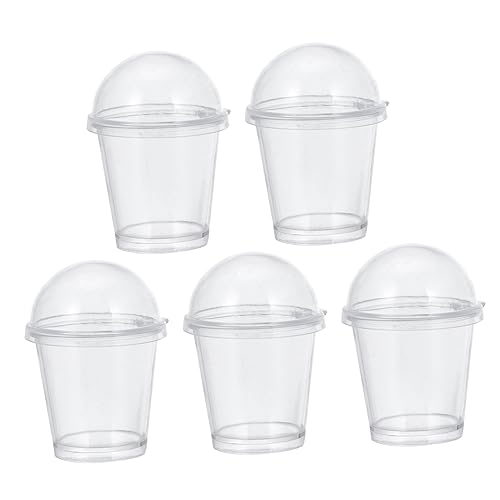 TOYANDONA 20 Stück Simulation Milchteetasse Miniatur Fidget Favors Essen Charcuterie Kleinkinder Puppenhaus Tassen Kleine Party Strohhalme Simulierte Tasse von TOYANDONA