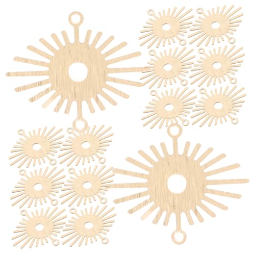 TOYANDONA 20 Stück Sonnenblumen Anhänger Für Die Herstellung Von Schmuckarmbändern Sonnenförmige Schmuckanhänger Sonnenblumen Armband Verbindungsglied Baumelnde Ohrringanhänger Blumen von TOYANDONA