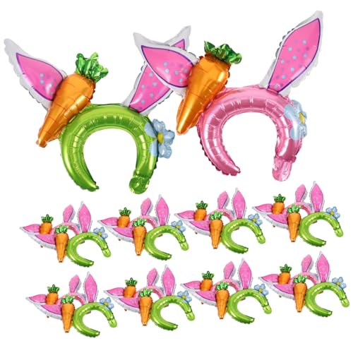 TOYANDONA 20 Stück Teiliges Aufblasbares Hasenohren Party Kreative und Bunte Headbands für Leichte Bequeme Kopfbedeckung für Festtage und Lustige Feiern von TOYANDONA