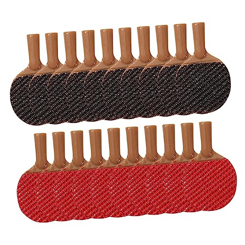 TOYANDONA 20 Stück Teiliges DIY Miniatur Tischtennisschläger aus Bruchfestem Harz Dekorative Anhänger für Puppenhaus Schlüsselanhänger Haar und Taschenaccessoire Halbe Schwarz Rote Designs TOYANDONA 20 Stück Teiliges DIY Miniatur Tischtennisschläger aus Bruchfestem Harz Dekorative Anhänger für Puppenhaus Schlüsselanhänger Haar und Taschenaccessoire Halbe Schwarz Rote Designs von TOYANDONA