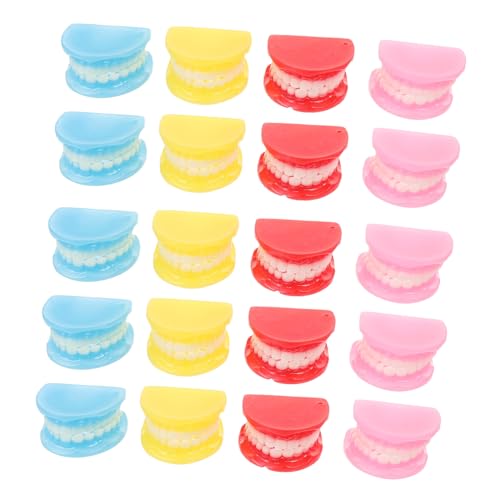 TOYANDONA 20 Stück Teiliges Halloween Anhänger Realistische Resin Zahndeko Gruselige DIY Schlüsselanhänger und Taschenanhänger Langlebig Farblich Gemischt Party Favor für Erwachsene und von TOYANDONA
