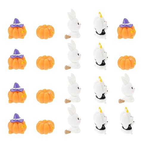 TOYANDONA 20 Stück Teiliges Halloween Mini Dekorationsset Resin Miniaturen für Kreative Halloween Szenen für Puppenhaus und Festtagsfeierlichkeiten TOYANDONA 20 Stück Teiliges Halloween Mini Dekorationsset Resin Miniaturen für Kreative Halloween Szenen für Puppenhaus und Festtagsfeierlichkeiten von TOYANDONA