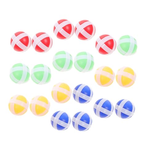 TOYANDONA 20 Stück Teiliges Klettball Bunte Haftbälle als Dartspiel Zubehör Fördert Hand Auge koordination und Motorik Leichtes Wurfspiel für Innen und Außen für Garten und Schule TOYANDONA 20 Stück Teiliges Klettball Bunte Haftbälle als Dartspiel Zubehör Fördert Hand Auge koordination und Motorik Leichtes Wurfspiel für Innen und Außen für Garten und Schule von TOYANDONA