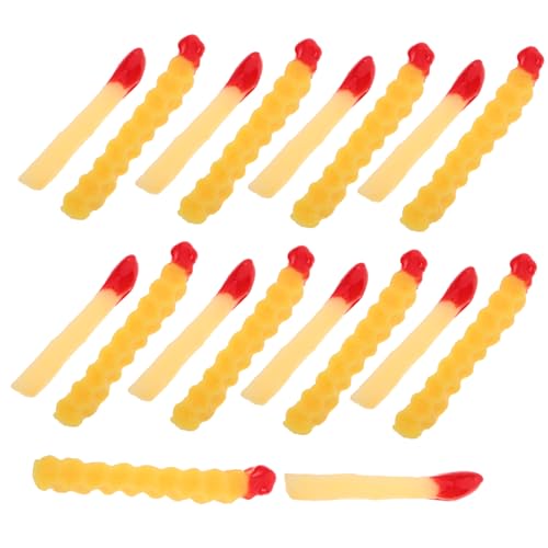 TOYANDONA 20 Stück Teiliges Künstliche Pommes Frites mit Gewelltem Rand Realistische Nachbildung Vielseitige Dekoration für Restaurant Fotoshooting Party und Lebensnahes Miniatur Food Modell TOYANDONA 20 Stück Teiliges Künstliche Pommes Frites mit Gewelltem Rand Realistische Nachbildung Vielseitige Dekoration für Restaurant Fotoshooting Party und Lebensnahes Miniatur Food Modell von TOYANDONA