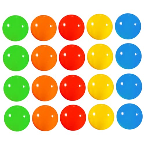 TOYANDONA 20 Stück Teiliges Kugeln aus Kunststoff Bunte Spielzeugeier für Party Veranstaltung Ziehung und Unterhaltung Kompakt Robust Leicht zu Greifen und Sicher für Schule und von TOYANDONA