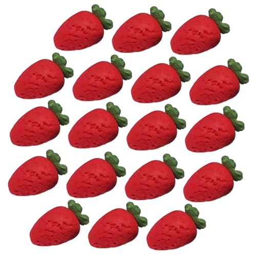 TOYANDONA 20 Stück Teiliges Mini Künstliche Erdbeeren aus Sicherem Lebensecht Gestaltete Miniatur Früchte für Puppenhaus Fotorequisiten Tischdeko und Lernspielzeug TOYANDONA 20 Stück Teiliges Mini Künstliche Erdbeeren aus Sicherem Lebensecht Gestaltete Miniatur Früchte für Puppenhaus Fotorequisiten Tischdeko und Lernspielzeug von TOYANDONA