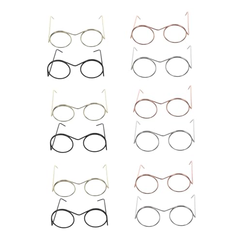TOYANDONA 20 Stück Teiliges Mini Metallbrillen für Puppen Leichtes Passendes Dollhouse Zubehör Gold Silber Roségold Schwarz Stilvolle DIY Accessoires für Puppenkostüme und Dekoration TOYANDONA 20 Stück Teiliges Mini Metallbrillen für Puppen Leichtes Passendes Dollhouse Zubehör Gold Silber Roségold Schwarz Stilvolle DIY Accessoires für Puppenkostüme und Dekoration von TOYANDONA