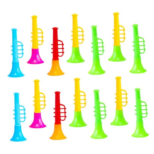 TOYANDONA 20 Stück Teiliges Mini Trompetenspielzeug aus Sicherem Kunststoff Buntes Musikinstrument Leicht Tragbar Geräuscherzeugend Pädagogisch für Schule und Kreative Zufällige Farbe von TOYANDONA