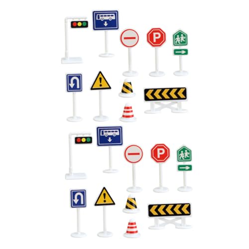 TOYANDONA 20 Stück Teiliges Mini Verkehrszeichen Spielset für Realistische Straßenverkehrsschilder Sicher und Kompakt Fördert Verkehrserziehung für Lernspielzeug und TOYANDONA 20 Stück Teiliges Mini Verkehrszeichen Spielset für Realistische Straßenverkehrsschilder Sicher und Kompakt Fördert Verkehrserziehung für Lernspielzeug und von TOYANDONA