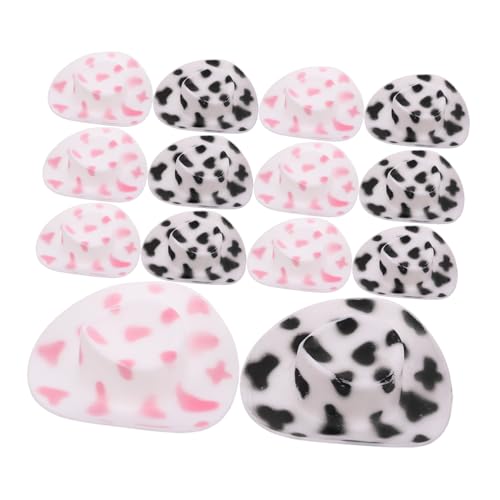 TOYANDONA 20 Stück Teiliges Mini Western Hüte aus Leichtem Material Filzähnlich als Puppenhut Zubehör für Mini Dolls Geeignet für Puppenhaus Dekoration DIY und Kreative Spielideen von TOYANDONA