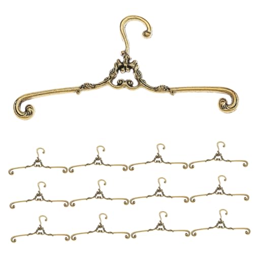 TOYANDONA 20 Stück Teiliges Miniatur Metall Kleiderbügel Vintage Design Stabile Puppenkleiderbügel für Puppenschrank zur Aufbewahrung und Organisation Kleiner Puppenkleidung Elegant und von TOYANDONA