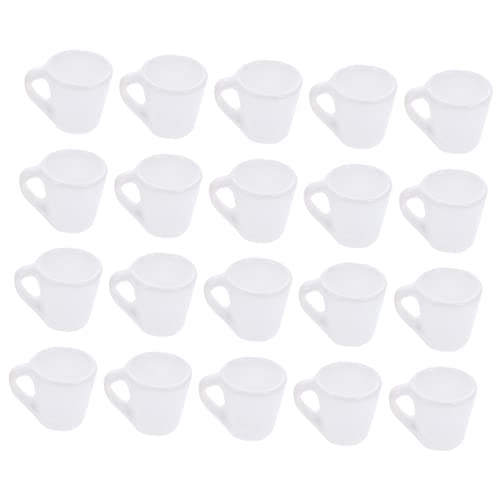 TOYANDONA 20 Stück Teiliges Miniatur Milchkaffeetassen aus Harz Japanisches Puppenhauszubehör Farbecht Dekorativ Lebendige Farben als Miniaturgeschirr und Raumdekoration von TOYANDONA