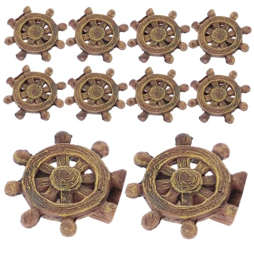 TOYANDONA 20 Stück Teiliges Miniatur Ruder aus Robustem Harz Mediterraner Stil Nautisches Sandtisch für Puppenhaus Strandthemen und Miniatur Landschaften von TOYANDONA