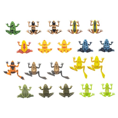 TOYANDONA 20 Stück Teiliges Realistische Kleine Froschfiguren aus Detailgetreu Gefertigte Tierfiguren für Garten und Miniteich Deko Bunte Miniatur Spielfiguren zur Kreativen TOYANDONA 20 Stück Teiliges Realistische Kleine Froschfiguren aus Detailgetreu Gefertigte Tierfiguren für Garten und Miniteich Deko Bunte Miniatur Spielfiguren zur Kreativen von TOYANDONA