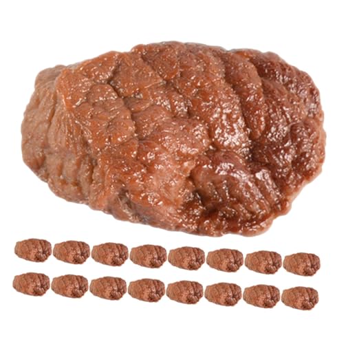 TOYANDONA 20 Stück Teiliges Realistisches PVC Fake Rindfleisch Modellset Detailgetreue Langlebige Künstliche Fleischblöcke für Sensorisches Lernspielzeug für Rollenspiele und TOYANDONA 20 Stück Teiliges Realistisches PVC Fake Rindfleisch Modellset Detailgetreue Langlebige Künstliche Fleischblöcke für Sensorisches Lernspielzeug für Rollenspiele und von TOYANDONA