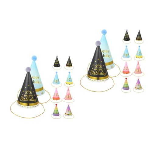TOYANDONA 20 Stück Teiliges Set Bunte Geburtstagsparty Papierhüte Farbenfrohe Partyhüte für Jungen und Mädchen Leichte Geburtstagskopfbedeckung für Festliche Familienfeiern Zufällige Farbe TOYANDONA 20 Stück Teiliges Set Bunte Geburtstagsparty Papierhüte Farbenfrohe Partyhüte für Jungen und Mädchen Leichte Geburtstagskopfbedeckung für Festliche Familienfeiern Zufällige Farbe von TOYANDONA