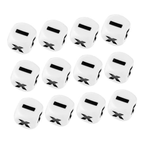 TOYANDONA 20 Stück Teiliges Set Mathematik Würfel Acryl Lehrmittel für Interaktive Klassenzimmeraktivitäten Plus und Minuszeichen für Kreatives Lernen der Grundschule von TOYANDONA