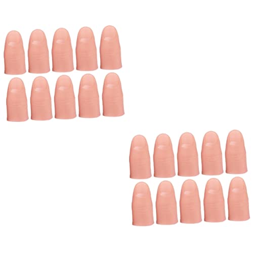 TOYANDONA 20 Stück Teiliges Simulation Finger Cover Weiche Daumenabdeckung aus Hautfarbenem Material für Zaubertricks Party Accessoires und Spielspaß TOYANDONA 20 Stück Teiliges Simulation Finger Cover Weiche Daumenabdeckung aus Hautfarbenem Material für Zaubertricks Party Accessoires und Spielspaß von TOYANDONA