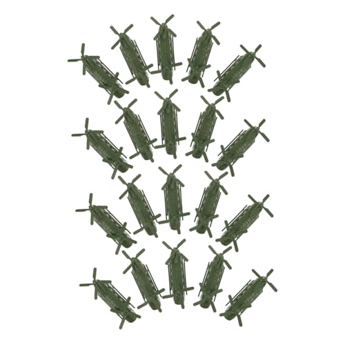 TOYANDONA 20 Stück Teiliges Spielzeughubschrauber aus Robustem Militärisches Flugzeugmodell für Jungen und Mädchen Langlebig Pädagogisch als Geburtstagsgeschenk und Zimmerdekoration von TOYANDONA