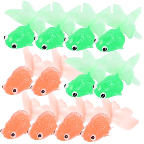 TOYANDONA 20 Stück Teiliges TPR Goldfisch Realistisch Schwimmende Aquarium Deko Flexible Wasserspielzeuge Farbenfrohe Fake Fische für Aquarium und Fischbecken Dekoration TOYANDONA 20 Stück Teiliges TPR Goldfisch Realistisch Schwimmende Aquarium Deko Flexible Wasserspielzeuge Farbenfrohe Fake Fische für Aquarium und Fischbecken Dekoration von TOYANDONA