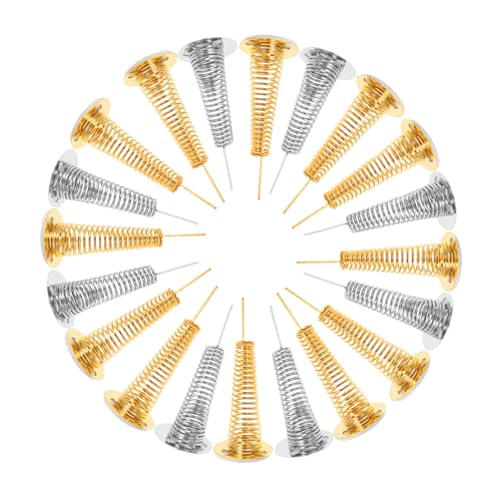 TOYANDONA 20 Stück Teiliges Wackelfedern für DIY Basteln Ultraleichte Steinplastik Basis Interaktiver Federmecanismus Kompatibel mit Wackelköpfen für Auto Dashboard und Desktop Dekoration von TOYANDONA