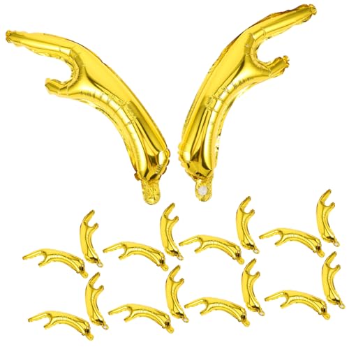 TOYANDONA 20 Stück Teiliges Weihnachtsballon Deko Goldene Rentier Geweih Folienballons für Festliche Tiermottopartys als Foto Requisiten und Kreative Feierdekoration TOYANDONA 20 Stück Teiliges Weihnachtsballon Deko Goldene Rentier Geweih Folienballons für Festliche Tiermottopartys als Foto Requisiten und Kreative Feierdekoration von TOYANDONA