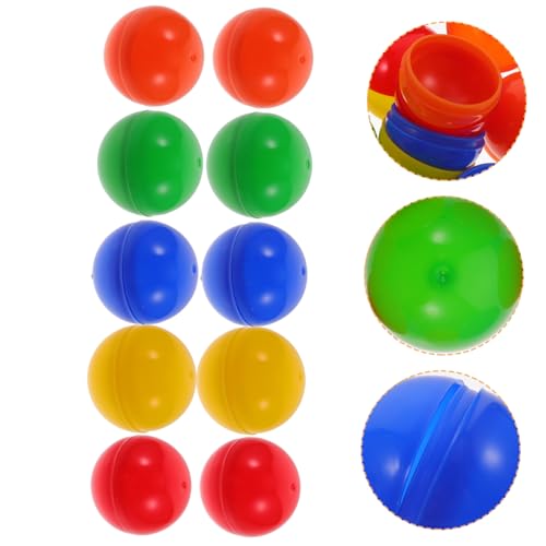 TOYANDONA 20 Stück Tombola Bälle Ersatz Für Hundebällebad Aufblasbarer Mondball Neuartiges Poolspielzeug Bälle Für Bällebad Wasserspiele Hohle Bingo Bälle Blinkende Partyringe Netz von TOYANDONA