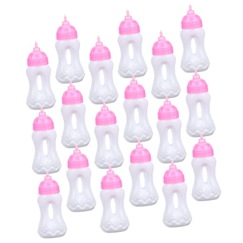 TOYANDONA 20 Stücke Babyflasche Puppe Mädchen Party Mädchen Milchflasche Kind Miniatur Flaschen Miniatur Saft Flaschen Pe von TOYANDONA