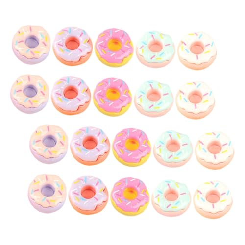 TOYANDONA 20 Stücke Dessert Modell Mini Donut Modell DIY Simulierte Prop Mini Schmuck Puppe Dekoration von TOYANDONA