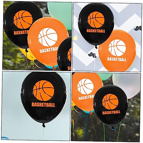 TOYANDONA 20 Teiliger Ballonanzug Ballons Ballonpumpe Ballonständer Ballonbogen Geburtstagsdekorationen Heliumtank Rosa Ballongirlande Heliumballon Set Basketball von TOYANDONA