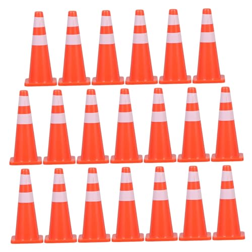 TOYANDONA Realistische Simulation Von Verkehrszeichen Verkehrsspielzeug-Set Für Kinder 20-teilig Absperrkegel Für Das Lernen Und Spielen Von Kindern von TOYANDONA